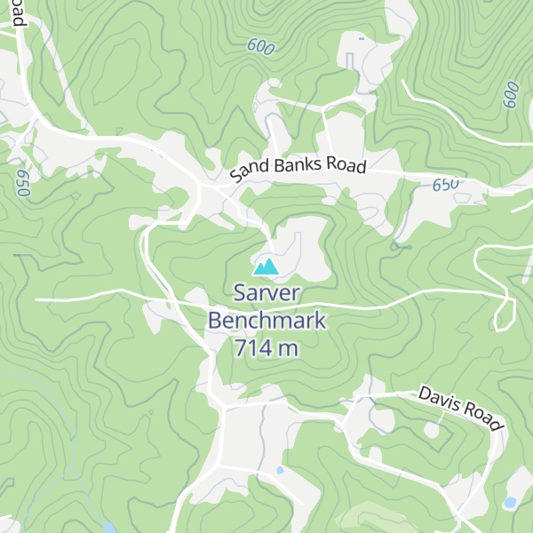 Map of Sarver Benchmark