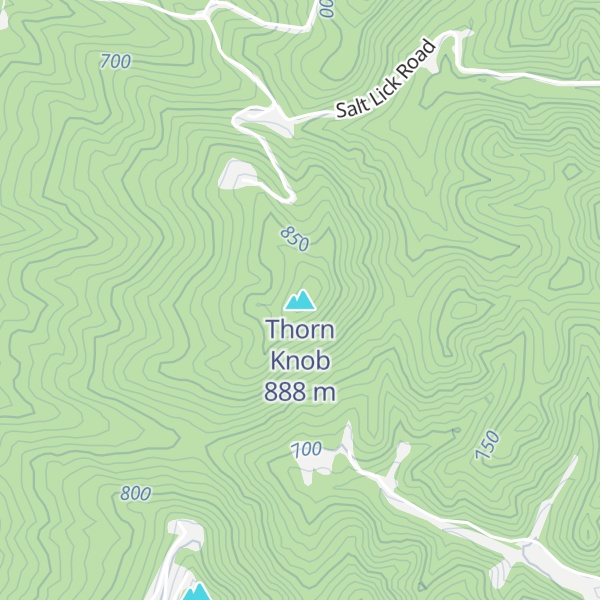 Map of Thorn Knob