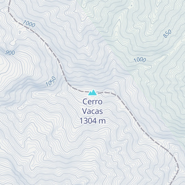 Map of Cerro Vacas