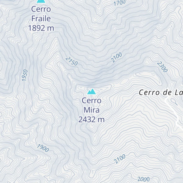 Map of Cerro Mira