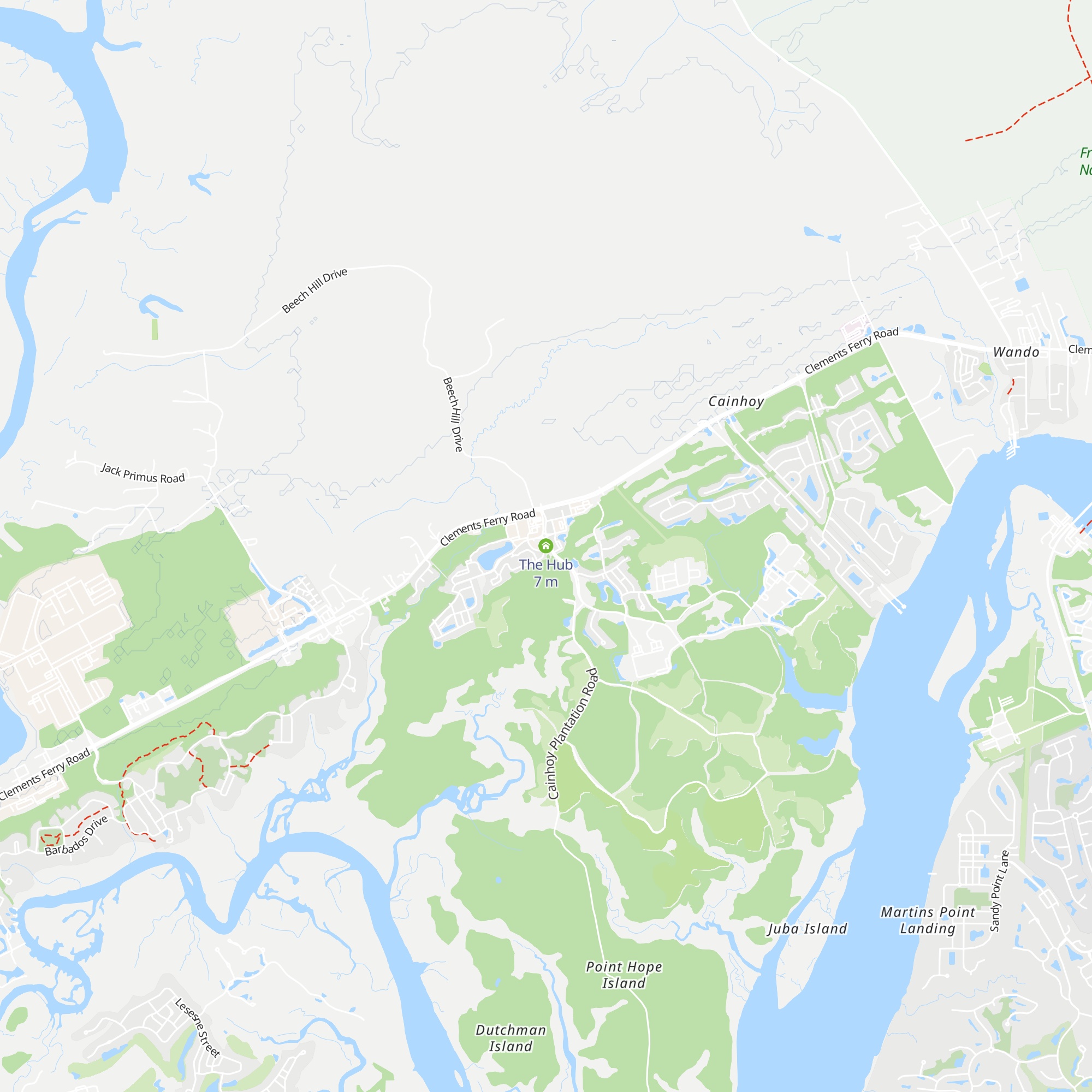 The Hub map