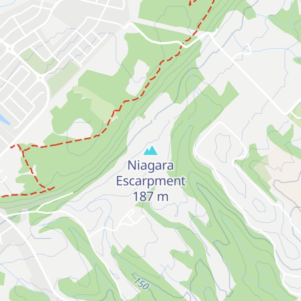 Map of Niagara Escarpment