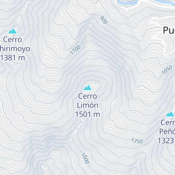 Map of Cerro Limón