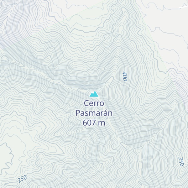 Map of Cerro Pasmarán