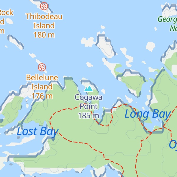 Map of Cogawa Point