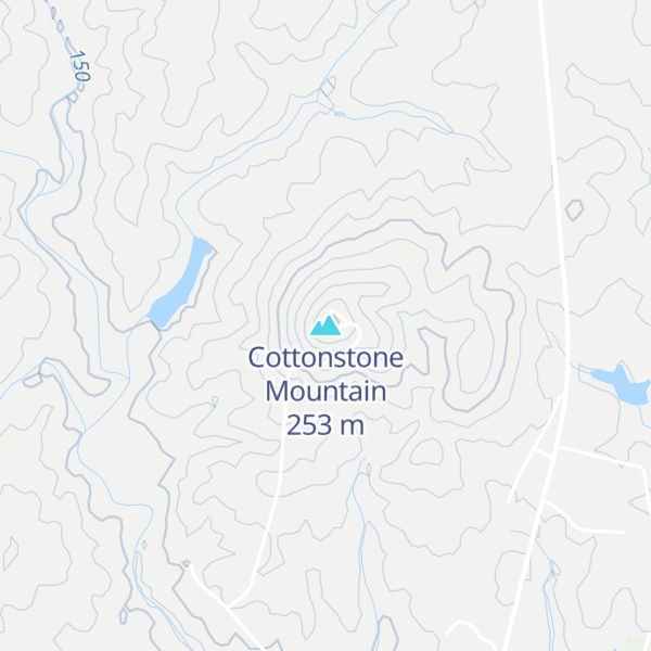 Map of Cottonstone Mountain