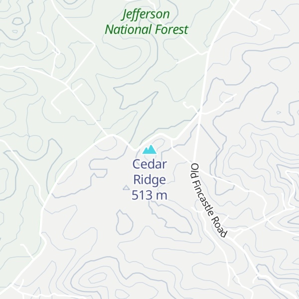 Map of Cedar Ridge