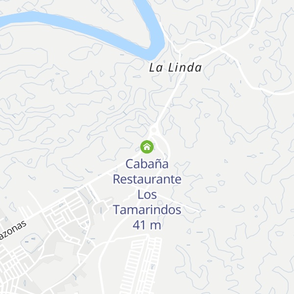Map of Cabaña Restaurante Los Tamarindos