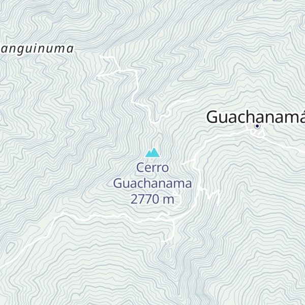 Map of Cerro Guachanama