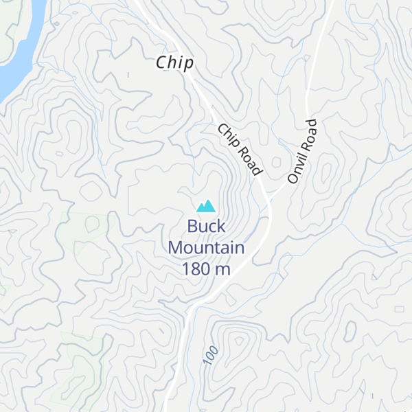 Map of Buck Mountain