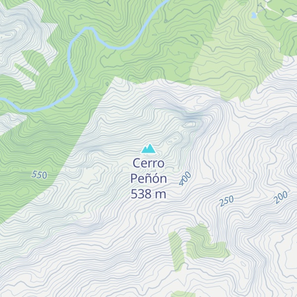 Map of Cerro Peñón