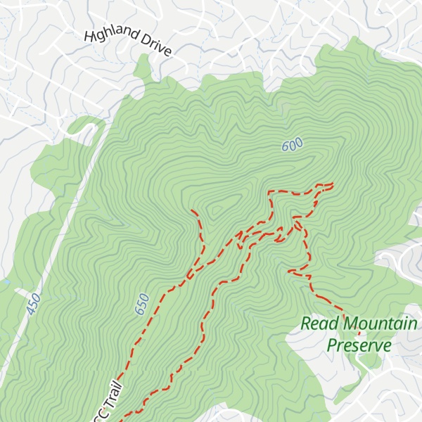 Map of Read Mountain