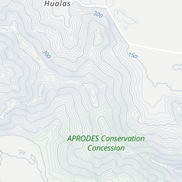Map of Cerro Hualas