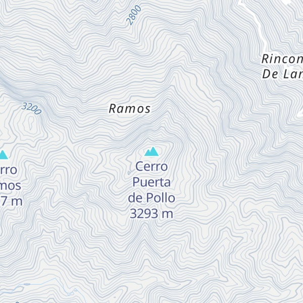 Map of Cerro Puerta de Pollo