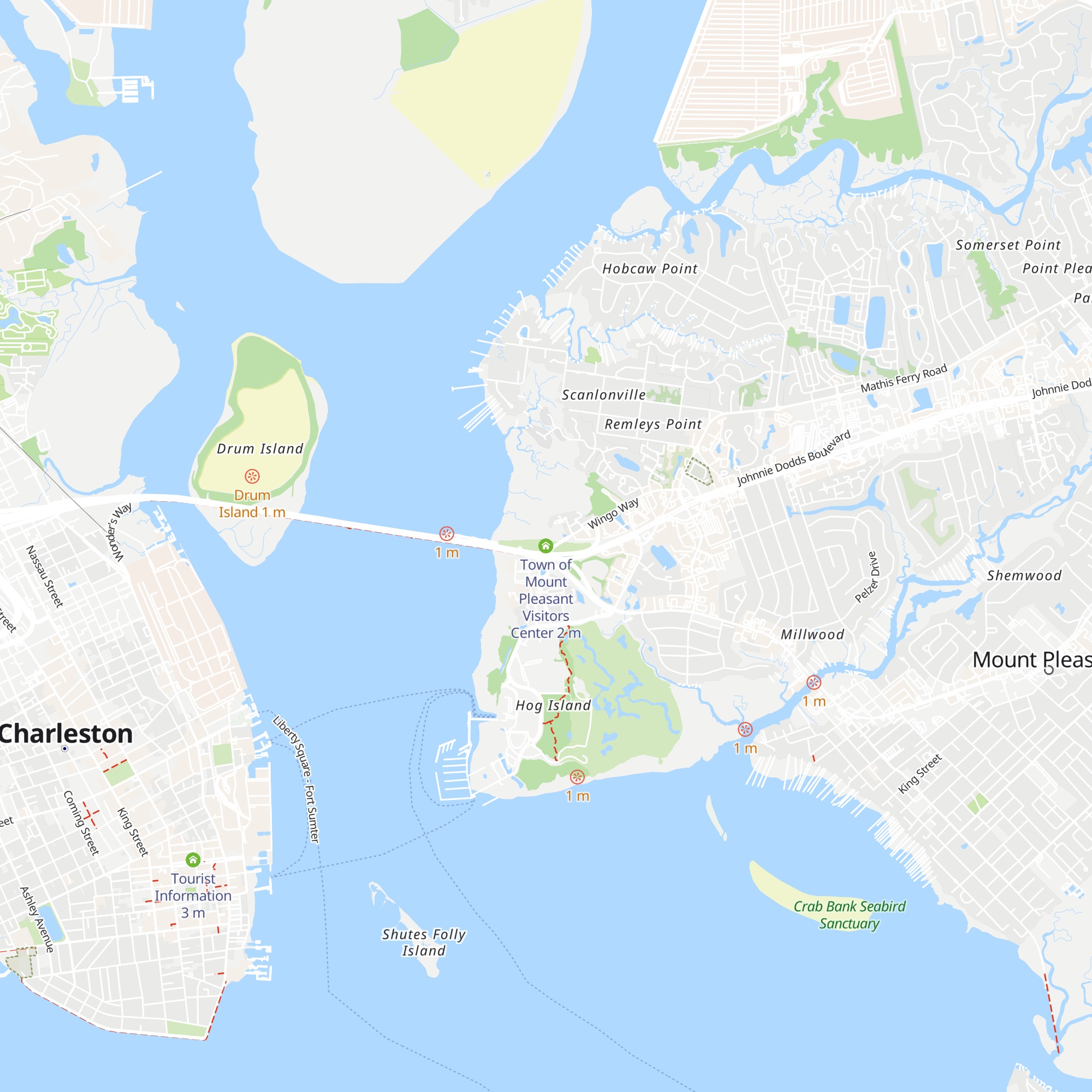 Town of Mount Pleasant Visitors Center map