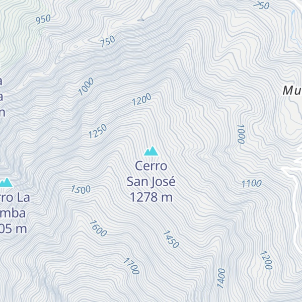 Map of Cerro San José