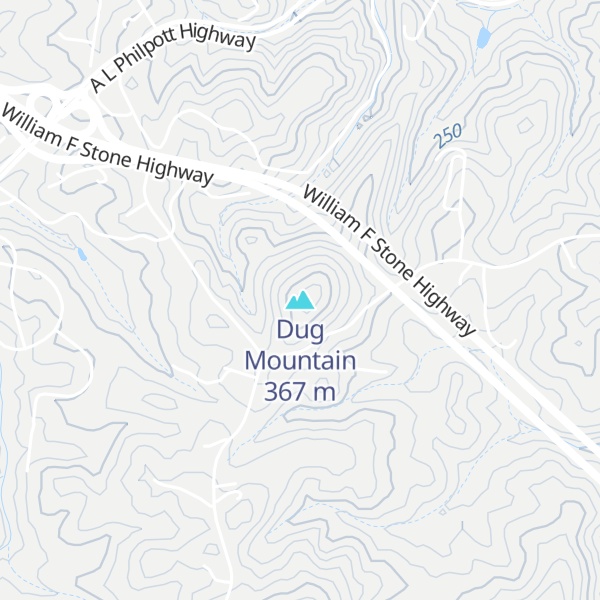 Map of Dug Mountain
