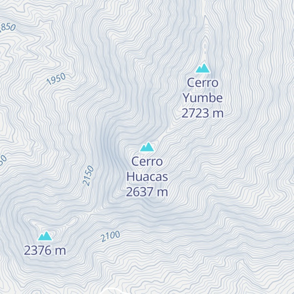 Map of Cerro Huacas