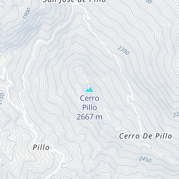 Map of Cerro Pillo