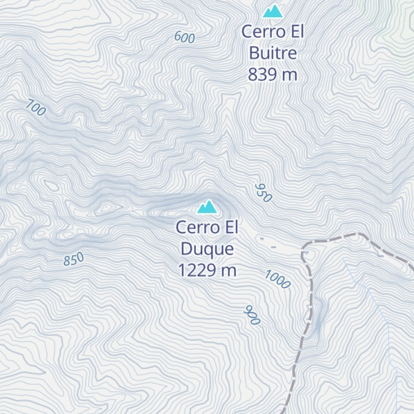 Map of Cerro El Duque