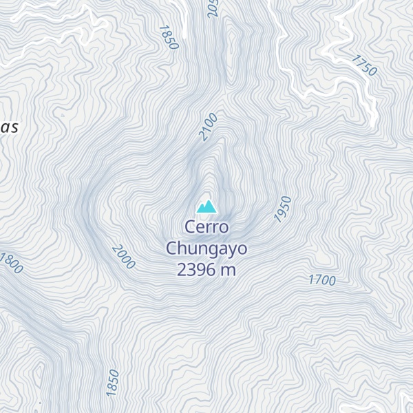 Map of Cerro Chungayo