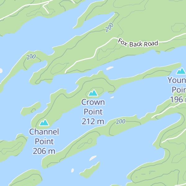 Map of Crown Point