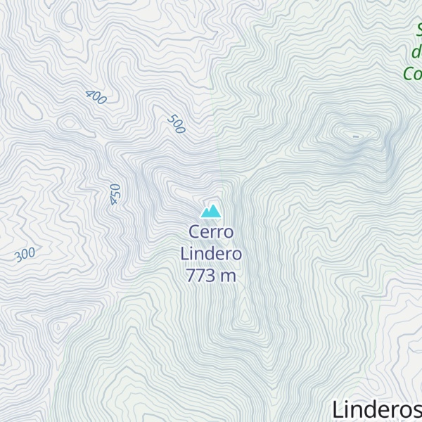 Map of Cerro Lindero