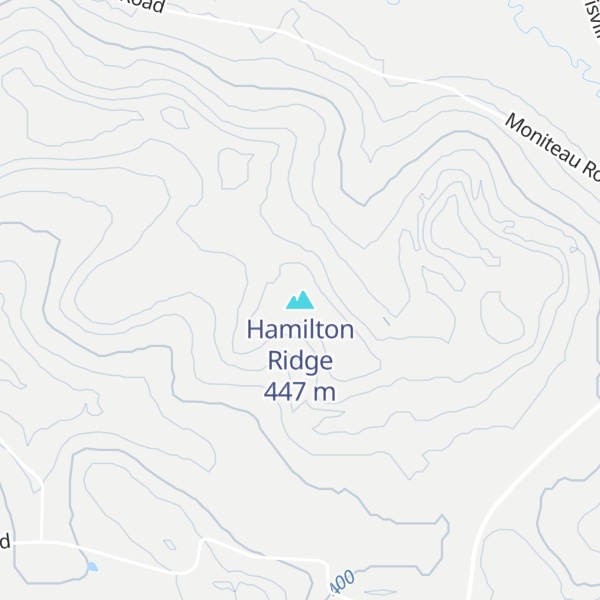 Map of Hamilton Ridge