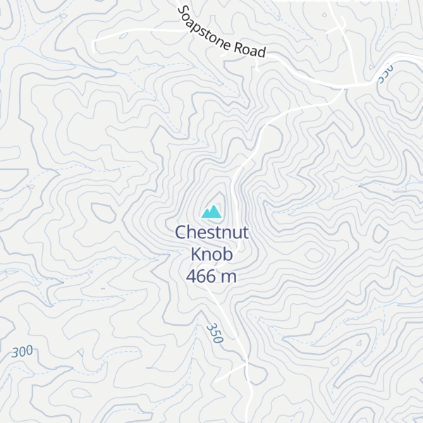 Map of Chestnut Knob