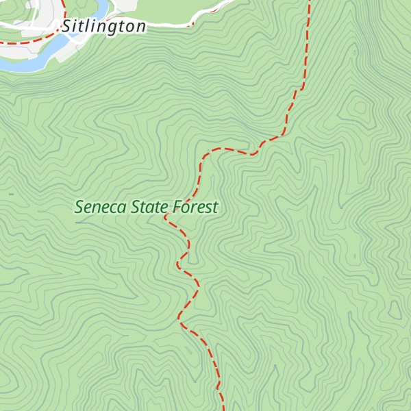 Map of Thomas Mountain