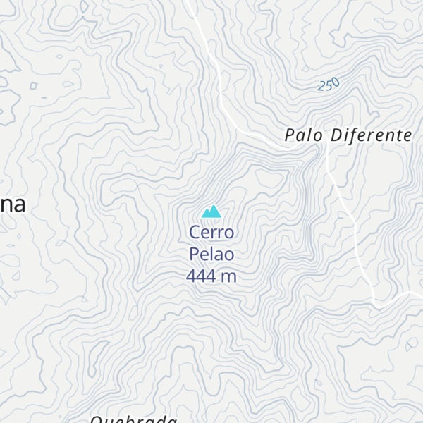 Map of Cerro Pelao