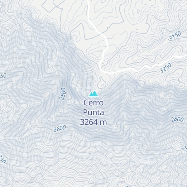 Map of Cerro Punta