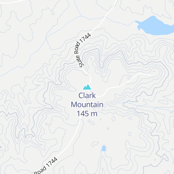 Map of Clark Mountain