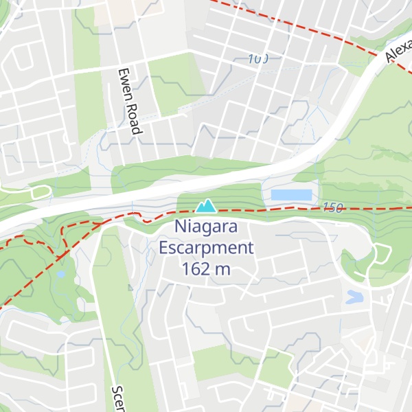 Map of Niagara Escarpment