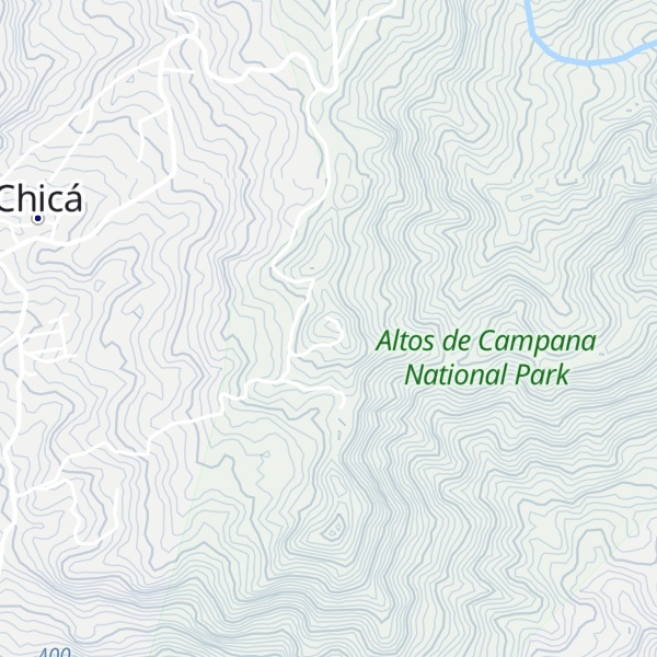 Map of Cerro Mena