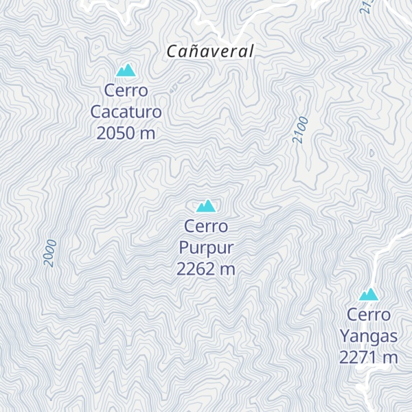 Map of Cerro Purpur