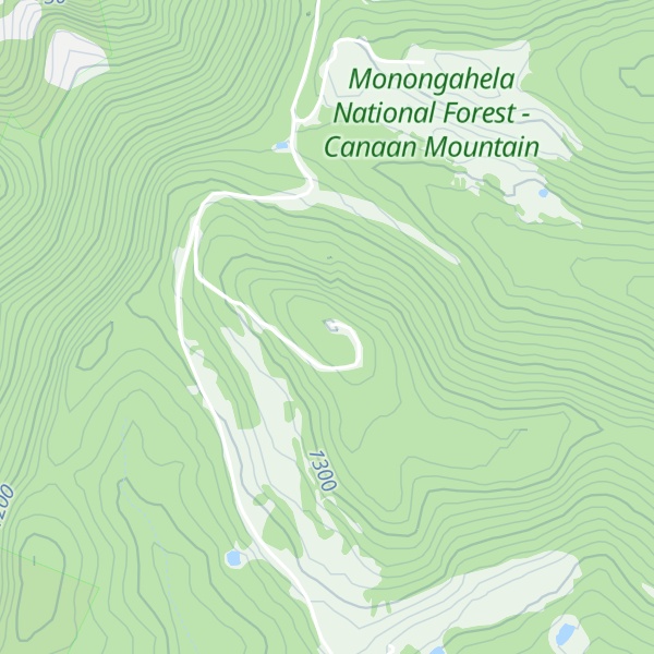 Map of Barton Knob