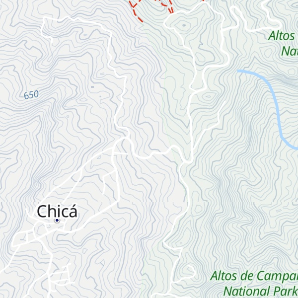 Map of Cabañas Gavilán Guardián