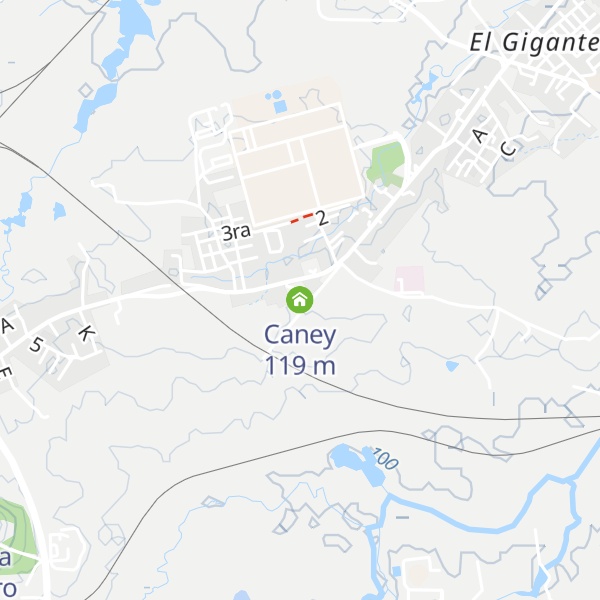 Map of Caney