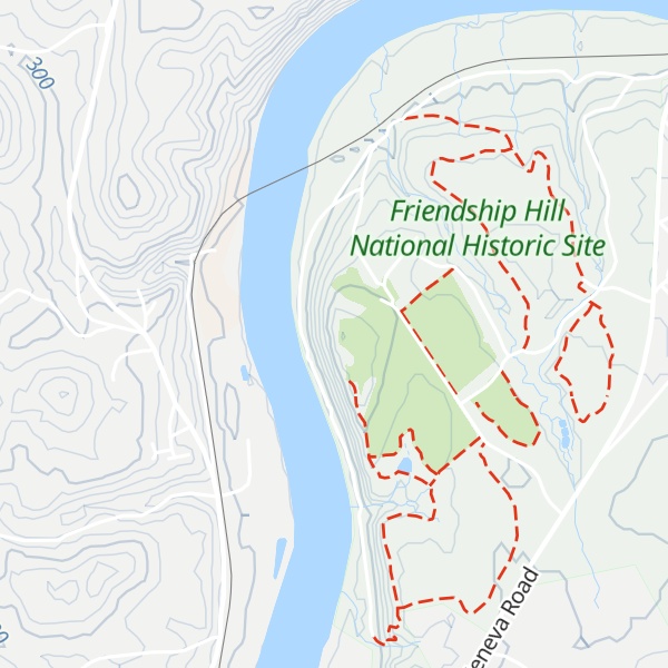 Map of Friendship Hill