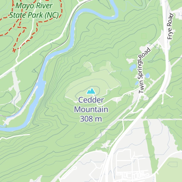 Map of Cedder Mountain