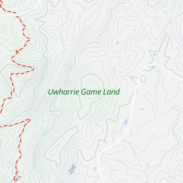 Map of Long Mountain