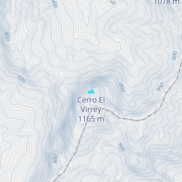 Map of Cerro El Virrey