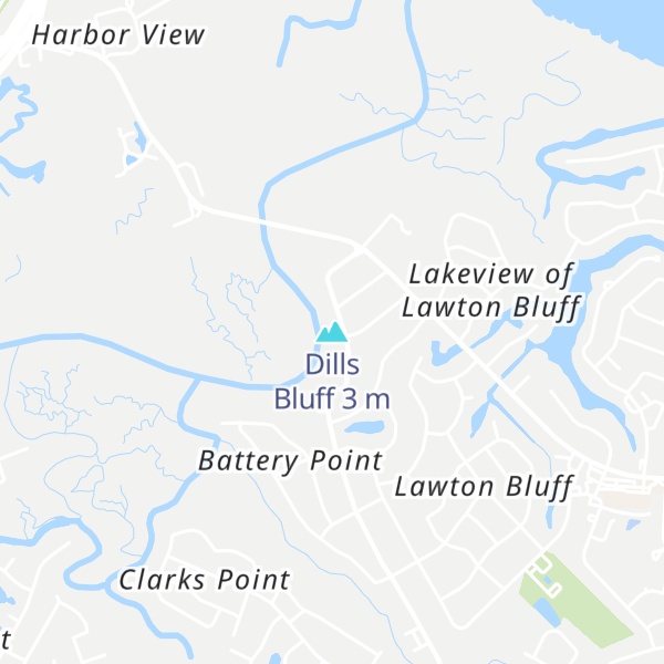 Map of Dills Bluff