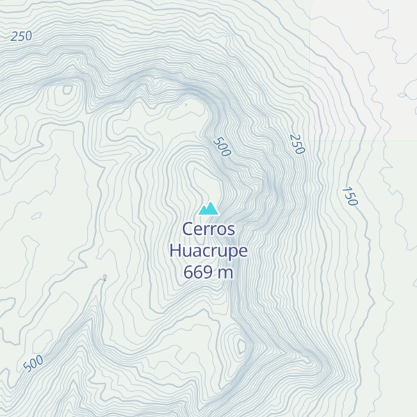 Map of Cerros Huacrupe
