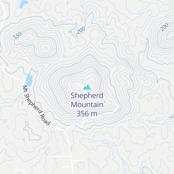 Map of Shepherd Mountain