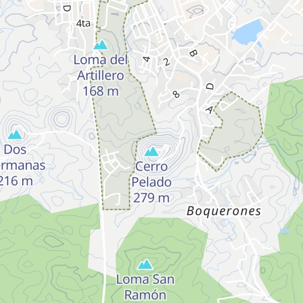 Map of Cerro Pelado