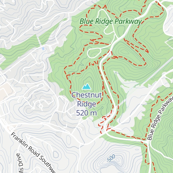 Map of Chestnut Ridge