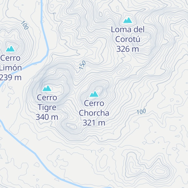Map of Cerro Chorcha
