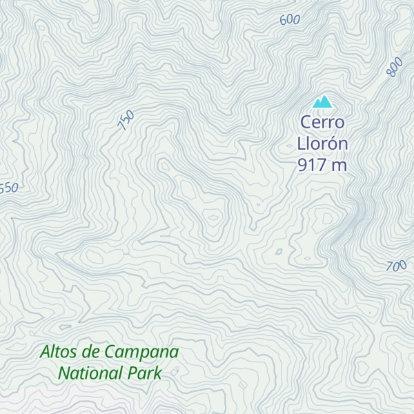 Map of Cerro Los Monos